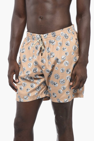 Costume da Bagno Boxer a 3 Tasche Stampato