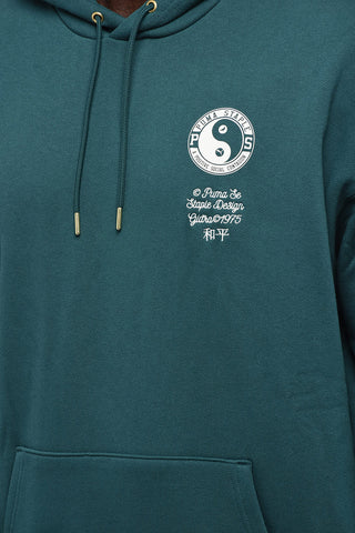 STAPLE Brushed Cotton Hoodie with Patch Pocket