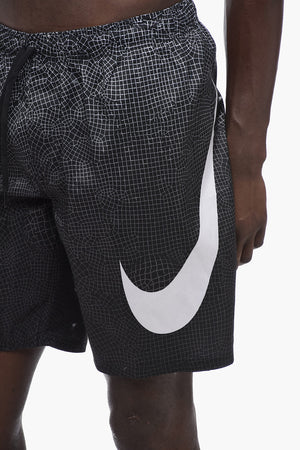 Costume da Bagno Boxer GRID SWOOSH con Maxi Logo Stampato