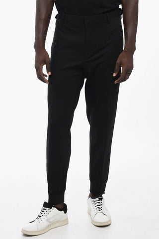 Wool-Blend Trousers ACADEMY with cuffs and ankle zips