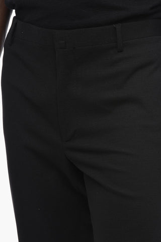 Wool-Blend Trousers ACADEMY with cuffs and ankle zips