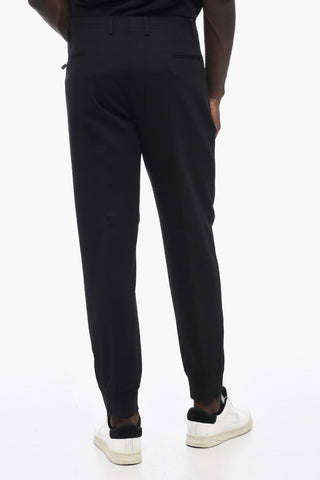 Wool-Blend Trousers ACADEMY with cuffs and ankle zips