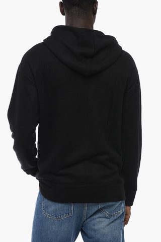Solid Color SKULL FZ Sweatshirt with Zip Closure