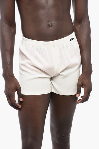 UNDERWEAR Silk Shorts with Elastic Waistband
