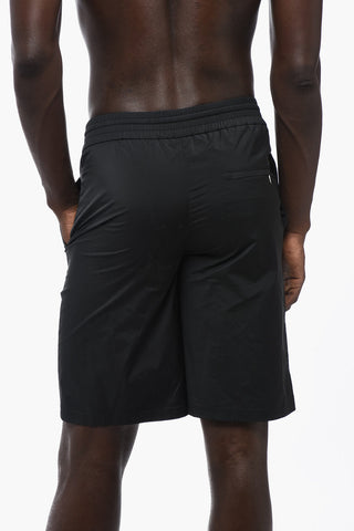 Shorts a Tinta Unita con Elastico in Vita