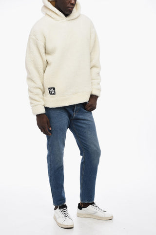 Fleeced Hoodie with Two-Pockets