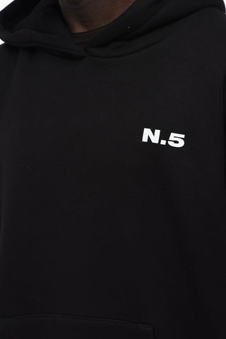 Felpa Hoodie in Cotone Felpato a Tinta Unita