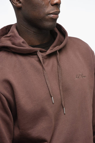 Felpa Hoodie a Tinta Unita con Tasca a Toppa