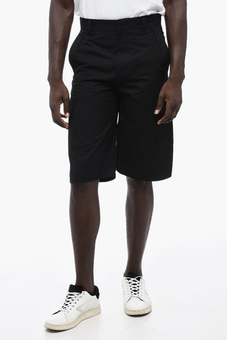 Cotton Cargo Shorts with Belt Loops