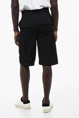Cotton Cargo Shorts with Belt Loops