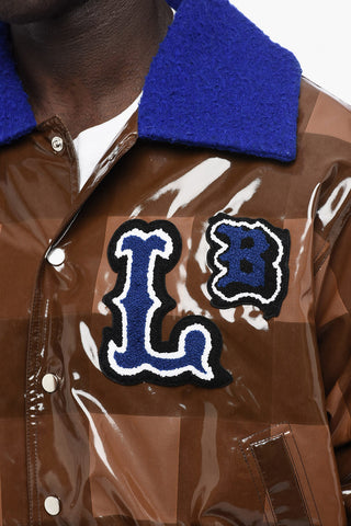 Checked Jacket with Faux Fur