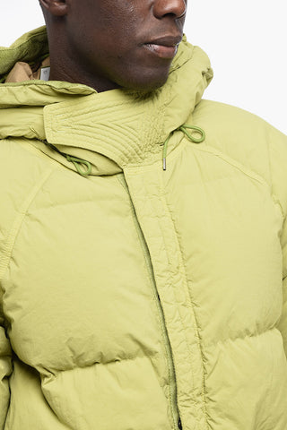 Solid Color Hooded Down Jacket