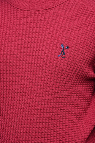 Maglia Girocollo In Lana Vergine con Ricamo