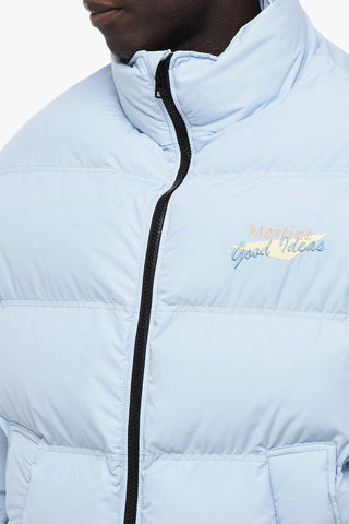 Solid Color DOLL Padded Jacket with Zip Closure