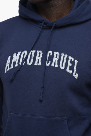 Fleeced Cotton AMOUR CRUEL Hoodie
