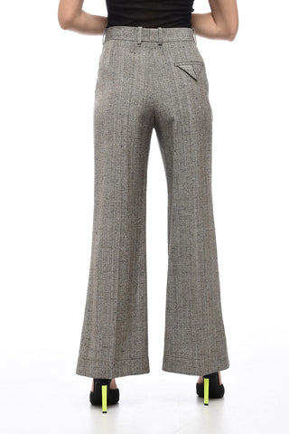 Pantaloni KNITTED MELANGE Flare Fit