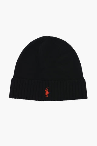 Beanie In Lana Con logo Ricamato