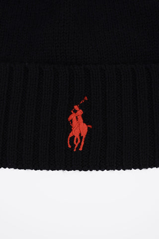Beanie In Lana Con logo Ricamato