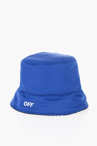 Cappello Bucket Reversibile Con Logo Ricamato
