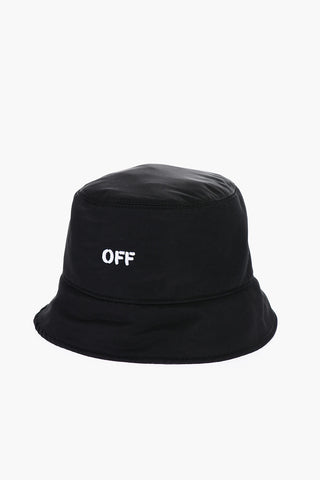 Cappello Bucket Reversibile Con Logo Ricamato