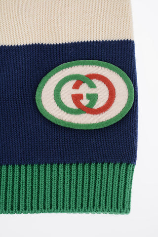 Cotton Beanie With Logo Patch
