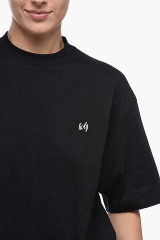 Embroidered HOLY Crewneck T-shirt