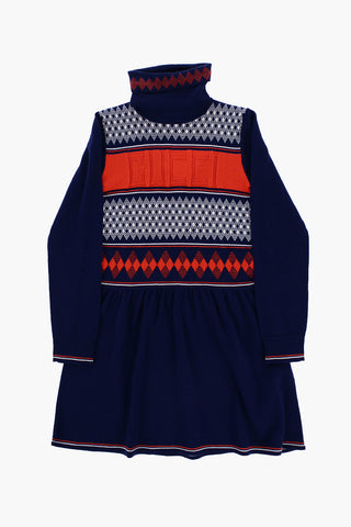 Wool Long Sleeves Dress