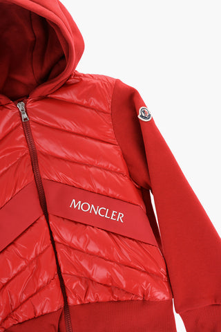 Solid Color Down Jacket with Sweat Sleeves