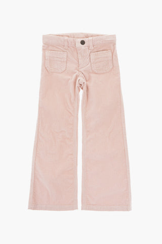 Corduroy Boot Cut Pants with Belt Loops