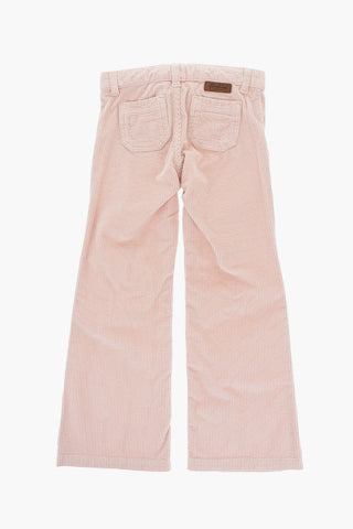 Corduroy Boot Cut Pants with Belt Loops