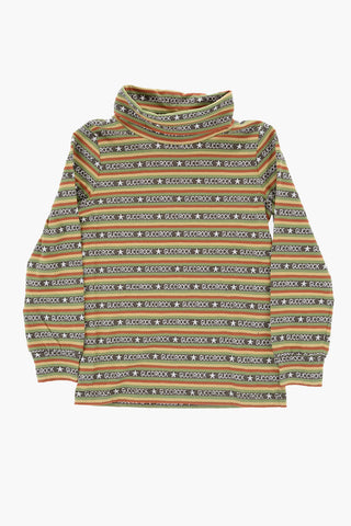 Maglia a Collo Alto con Logo All-Over
