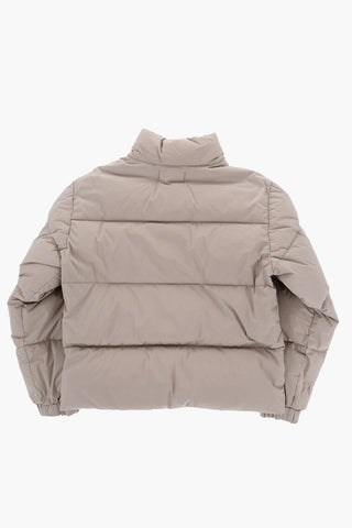 Piumino in Nylon con Dettagli a Contrasto