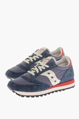 Sneakers Basse JAZZ in Camoscio e Nylon con Dettagli a Contrasto