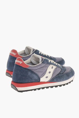 Sneakers Basse JAZZ in Camoscio e Nylon con Dettagli a Contrasto