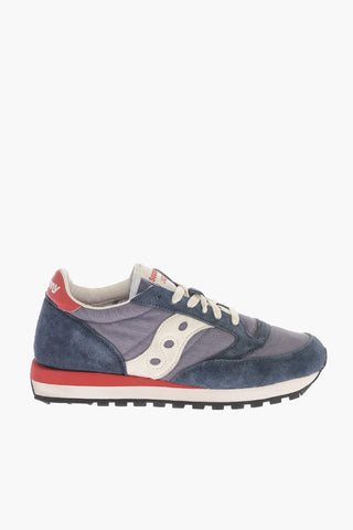 Sneakers Basse JAZZ in Camoscio e Nylon con Dettagli a Contrasto