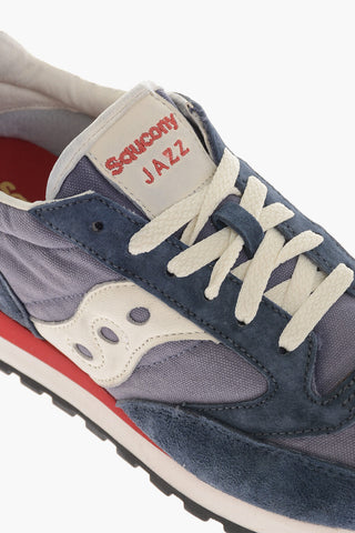 Sneakers Basse JAZZ in Camoscio e Nylon con Dettagli a Contrasto