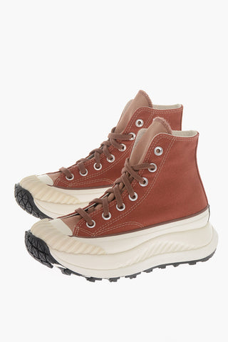 ALL STAR CHUCK TAYLOR Sneakers Alte in Cotone con Suola 6cm