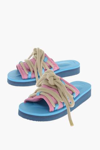 Rip Stop Checked Sandals with Maxi Laces
