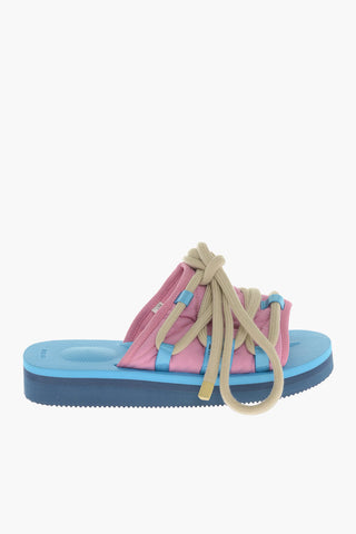 Rip Stop Checked Sandals with Maxi Laces