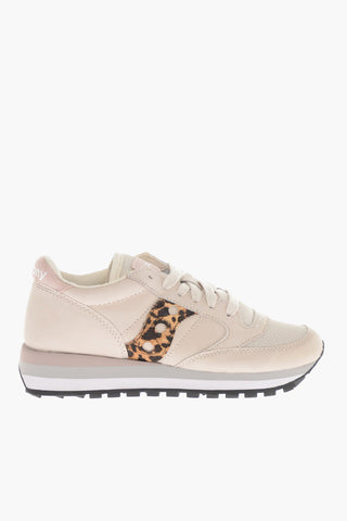 Leather and Nylon Low-Top Sneakers with Ponyskin Details