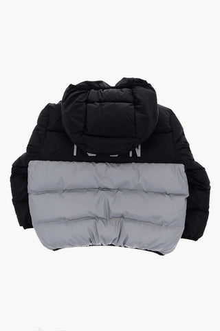 ICON Giubbotto Bicolore Imbottito con Cappuccio