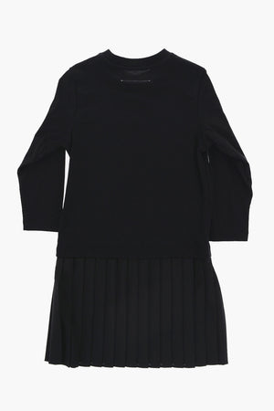 MM6 Vestito A Maniche Lunghe con Pieghe