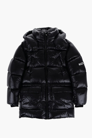 Nylon KENNIE LUS Down Jacket with Removable Hood
