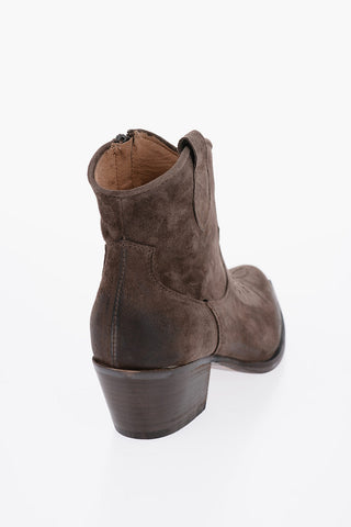 Suede BETTY14 Western Booties 6cm