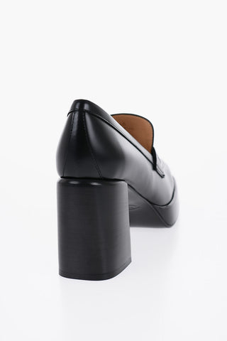 Leather Pumps With Golden Bit 9cm