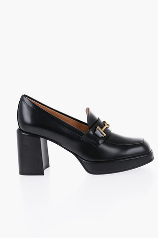 Leather Pumps With Golden Bit 9cm