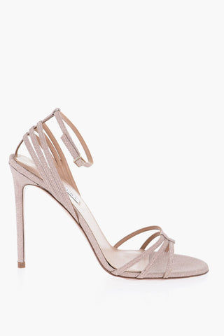 Sandali Ankle Strap RUIA Glitter con Tacco 10,5cm