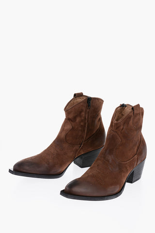 Stivaletti Texani BETTY09 in Suede 6cm