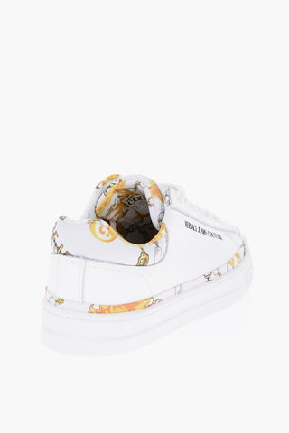 JEANS COUTURE Printed Leather Low-Top Sneakers
