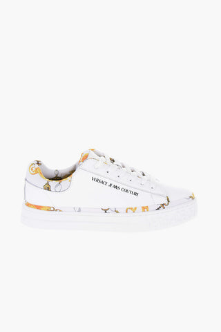 JEANS COUTURE Printed Leather Low-Top Sneakers